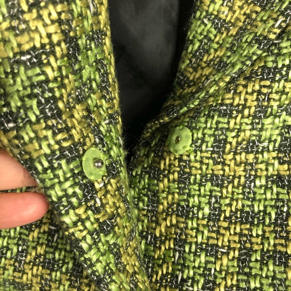 Tahari ASL Levine Tweed Belted Blazer Textured - Picture 6 of 9